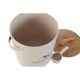 Bote Basicos DKD Home Decor Beige Natural 21.7 x 26 x 25 cm Bote Basicos DKD Home Decor Beige Natural 21.7 x 26 x 25 cm