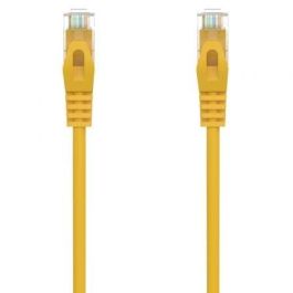 AISENS - CABLE DE RED LATIGUILLO RJ45 LSZH CAT.6A 500 MHZ UTP AWG24, AMARILLO, 30CM