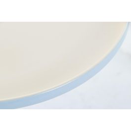 DKD Home Decor Plato Scandi New Bone Multicolor 25x25 cm Pack 12 Unidades Apto Microondas Lavavajillas Surtido Aleatorio