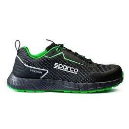 Sparco SBTB0002B0K15042 Zapato Seguridad Traction Sanyo Negro-Verde Talla 42