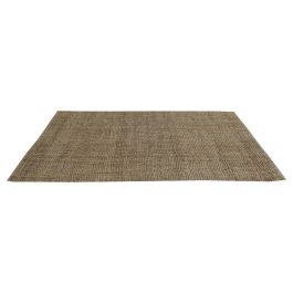 DKD Home Decor Alfombra Boho Marrón de Yute y Poliéster 200x140 cm Hecha a Mano Antideslizante