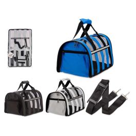 Transportín de Malla Pequeño Mascow 35x56 cm, Azul/Gris/Negro (6 Unidades) Precio: 75.68999999. SKU: B1CJX9RDZJ