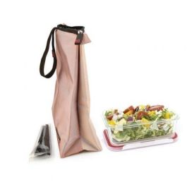 Bolsa Porta Alimentos Iris Snack Bag Soft/ Rosa y Arena Bolsa Porta Alimentos Iris Snack Bag Soft/ Rosa y Arena