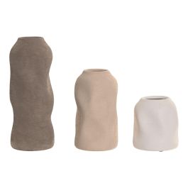 DKD Home Decor Jarrón Colección Vaset Urban de Gres Multicolor 9 x 24 x 9 cm - Set de 3 Piezas Precio: 16.50000044. SKU: B1JKZ7X8E8