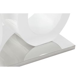 DKD Home Decor Mesa de Centro Moderna con Tapa de Cristal y Estructura de MDF Blanco Transparente Desmontable 60x110x45 cm DKD Home Decor Mesa de Centro Moderna con Tapa de Cristal y Estructura de MDF Blanco Transparente Desmontable 60x110x45 cm
