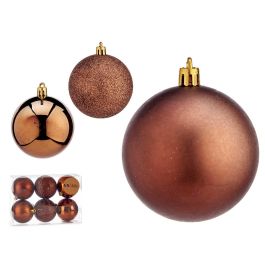 Set 6 Bolas Navidad Marrón 7 cm Krist+ - Decoración Navideña (36 Unidades) Precio: 73.50000042. SKU: B17W8SJTZ6