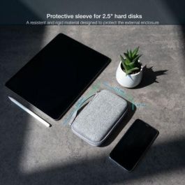 TooQ TQBC-E2503G Funda Estuche Rígido para Disco Duro Externo 2.5" Portátil con Compartimento de Malla y Cremallera de Calidad - Gris TooQ TQBC-E2503G Funda Estuche Rígido para Disco Duro Externo 2.5" Portátil con Compartimento de Malla y Cremallera de Calidad - Gris