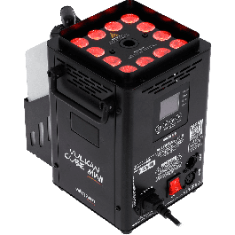 Algamlight Máquina de Humo Vertical LED 1200W, Fiestas y Eventos, Chorro 5m, Caudal 566m³/min, DMX, Depósito 1.2L