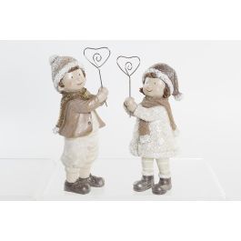 DKD Home Decor Figura Navidad Fantasía Resina Marrón Claro 6 x 19.5 x 9 cm (2 Unidades) Precio: 9.73566. SKU: B1EBPD6LY3
