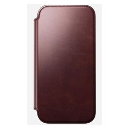 Nomad iPhone 17 Pro Max Folio de Cuero Moderno Chromexcel Borgoña
