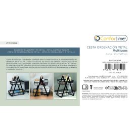 Prj Cesta Ordenacion Metal 2 Niveles Confort (8 Unidades)