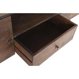 Mueble de TV DKD Home Decor Marrón oscuro Metal Madera de mango (130 x 45 x 60 cm)