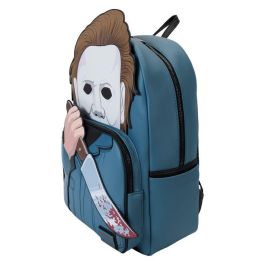 Loungefly Mochila Michael Myers Halloween de piel vegana con tirantes ajustables y detalles bordados 45cm
