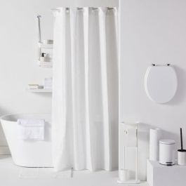Today TOD3574641271374 Juego de 4 Accesorios de Baño: Vaso, Dispensador Jabón, Escobilla Baño - Blanco