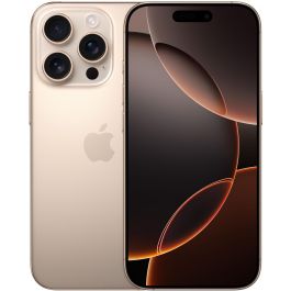 Apple iPhone 16 Pro 128GB Desert Titanium con chip A18 Pro, pantalla Super Retina XDR de 6.3" y triple cámara 48MP