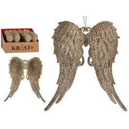 Adorno Árbol Navidad Alas Champagne Krist+ 13x14.5x2.5 cm (48 Unidades) Precio: 74.69000033. SKU: B16XY66FJ5