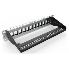 Digitus Patchpanel 1HE 12-Port Modular, 12 Puertos, Montaje en Bastidor, 1U, Negro Precio: 33.4999995. SKU: B1GJHDWWPZ