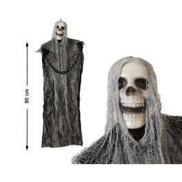 Disfraz Esqueleto Halloween con Capa Negra y Cabello Gris – 90 cm Precio: 2.50000036. SKU: B1A8MCMBPA
