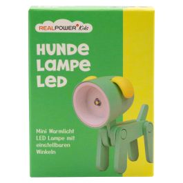 RealPower 486312 LED Taschenlampe Green dog, Linterna para perro verde, pilas LR41