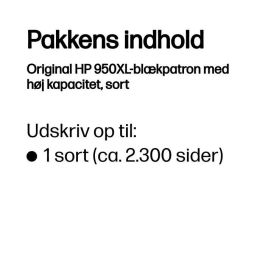 HP Cartucho Tinta Negro Alto Rendimiento 950XL CN045AE Original para HP OfficeJet Pro 251dw, 276dw, 8100, 8600, 8610, 8620