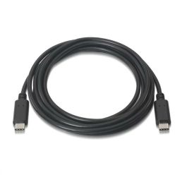 AISENS - CABLE USB 2.0 3A, TIPO USB-C/M-USB-C/M, NEGRO, 3.0M