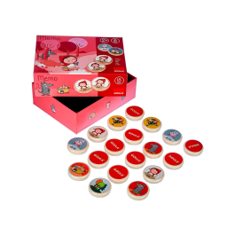 Goula Juego Didáctico Memo Caperucita Roja Juego de Memoria con Personajes de Madera