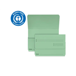 Subcarpeta Esselte Pocket (Bolsa Fuelle) 275G Fº Verde Paquete De 25