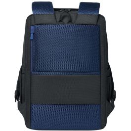 Rivacase 8425 Mochila ECO para MacBook Pro 16 y Portátiles 14" - Negro, Tela/Neopreno/Poliéster con Protección