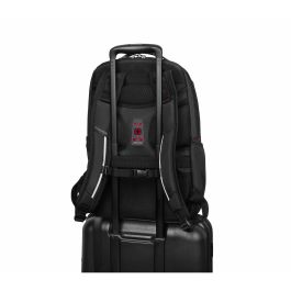 Wenger Cosmic Mochila para portátil 17 pulgadas con bolsillo para tablet, negra