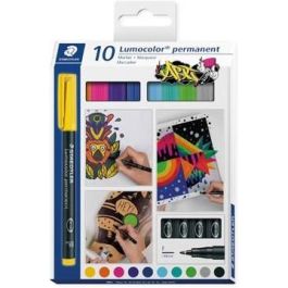 Staedtler Rotulador Lumocolor Retroproyeccion 318 Punta de Fibra Permanente Caja de 10 Unidades Colores Surtidos Precio: 15.79000027. SKU: B12KTDQRTQ