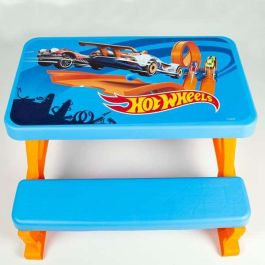 Conjunto de Mesa Infantil y Pongotodo Hot Wheels Azul Naranja Plástico 69 x 42 x 79 cm