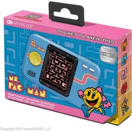 Pocket Player PRO - Ms. Ms. Pac-Man - Juego retrogaming - Pantalla de alta resolución de 7 cm