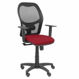 PIQUERAS Y CRESPO Silla Alocen malla negra asiento bali granate brazos regulables Precio: 192.49999989. SKU: S5703812