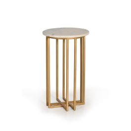 Giner y Colomer Mesa Centro Mármol Blanco con Patas Doradas 30 cm Precio: 133.0879. SKU: B1DJD2NAMS