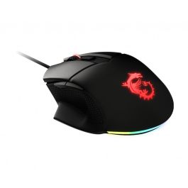 MSI Clutch GM20 Ratón Gaming Óptico con Cable, Ergonómico, Iluminación RGB, Negro