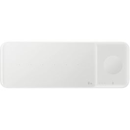 Samsung Wireless Charger Trio Pad EP-P6300, Cargador Inalámbrico para 3 Dispositivos, Blanco