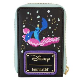 Loungefly Tarjetero 35th Anniversary Disney La Sirenita Ariel Piel Vegana Detalles que Brillan en la Oscuridad