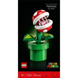 LEGO 71426 Super Mario Planta Piraña: Figura Articulada con Tubo y 2 Piezas, Modelo para Adultos