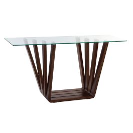 Consola Moderno DKD Home Decor Marron Transparente 45 x 75 x 145 cm