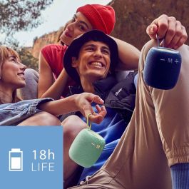 Energy sistem Altavoz Bluetooth Bloom Azul, IPX6, 10W RMS, 18h Batería, Resistente al Agua