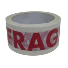 UBIS Precinto Adhesivo de Polipropileno Blanco con Rotulación 'MUY FRAGIL' 50mm x 132m Precio: 4.49999968. SKU: B1HQSW4BMP