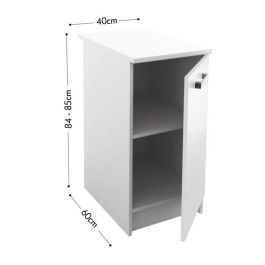 START Mueble bajo de cocina L 40 cm - Blanco brillo START Mueble bajo de cocina L 40 cm - Blanco brillo