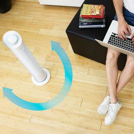 Ventilador Torre Cecotec ForceSilence 6090 Skyline 45W Blanco