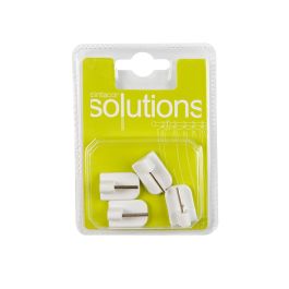 Cintacor Soporte Adhesivo Blanco para Portavisillo - 4 Unidades