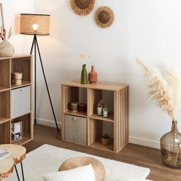 Home Deco Factory Estantería Klaus 4 Compartimentos Madera 69,6x32x66 cm