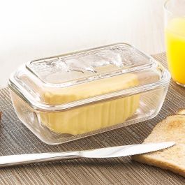 Mantequera con Tapa Vidrio Vaca Luminarc 17x7 cm