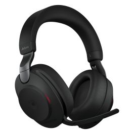 Jabra Evolve2 85 Stereo MS + Ladestation + Link 380 USB-A Auriculares Inalámbrico y Alámbrico Negro Certificado Microsoft Teams