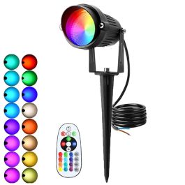 Foco Led para Jardín 5W RGBW 60° IP65 Negro con Mando a Distancia para Exteriores Precio: 18.49999976. SKU: B1BDX6Q9FX