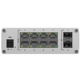 Teltonika Networks TSW200 Switch Industrial No Gestionado PoE+ 8 Puertos Gigabit Ethernet y 2 SFP Fibra Óptica, Raíl DIN, Sin Fuente Alimentación