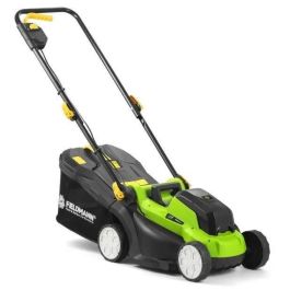 Fieldmann FIE8590669303816 Cortacésped Inalámbrico 20V, Corte 33 cm, Altura Máxima 65 mm (Sin Batería/Cargador)
